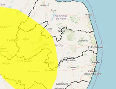 Baixa umidade do ar: Inmet emite alerta para 96 cidades da Paraíba; veja locais sob aviso