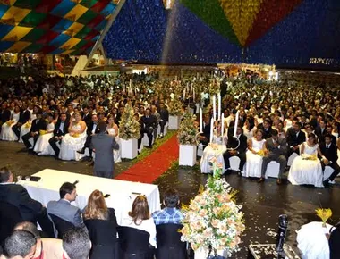 São João 2026 de Campina Grande: casamento coletivo reúne 96 casais nesta sexta-feira (12)