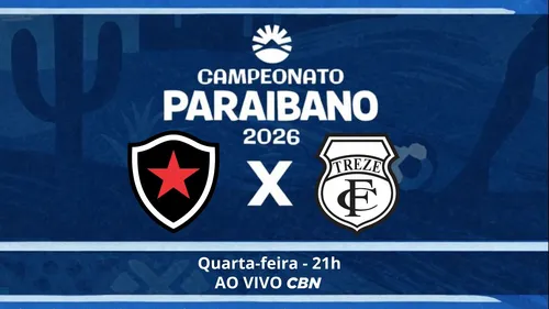 
				
					Botafogo-PB x Treze pelo Paraibano 2026: onde assistir, prováveis escalações e mais
				
				
