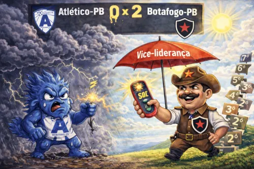  Charge do dIA no Paraibano 2026: Botafogo-PB tira o trovão de cena e deixa o Atlético-PB na garoa 