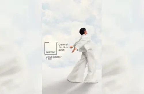 
				
					'Cloud Dancer' é escolhida a cor de 2026
				
				