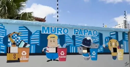 
				
					Escola desenvolve muro para incentivar coleta seletiva, em Campina Grande
				
				