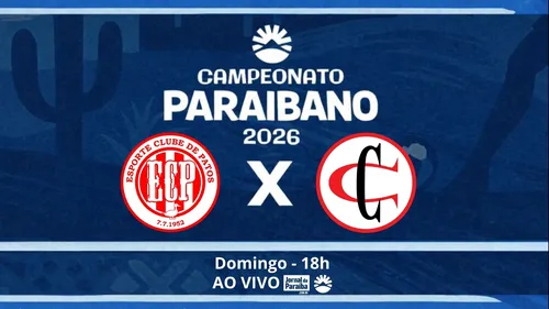 
				
					Esporte de Patos x Campinense pelo Paraibano 2026: onde assistir, prováveis escalações e mais
				
				