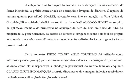 
				
					Gaeco denuncia juiz, advogado e médico em 'esquema' de beneficiamento em decisões
				
				