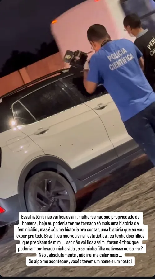 
				
					Influenciadora é perseguida e atingida com um tiro na mão, em João Pessoa
				
				