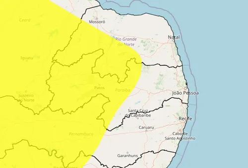 
				
					Inmet alerta para baixa umidade do ar em mais de 120 cidades da Paraíba
				
				