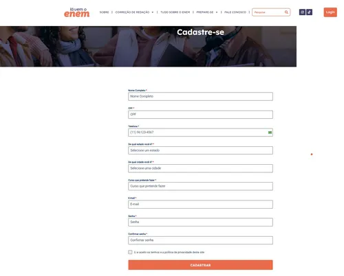 
				
					Lá Vem o Enem: saiba como enviar sua redação na plataforma de correção gratuita
				
				