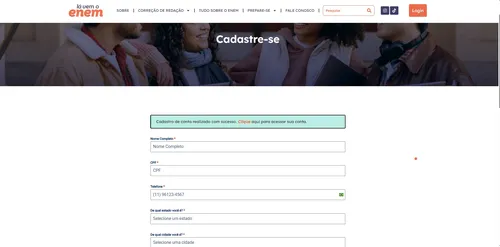 
				
					Lá Vem o Enem: saiba como enviar sua redação na plataforma de correção gratuita
				
				