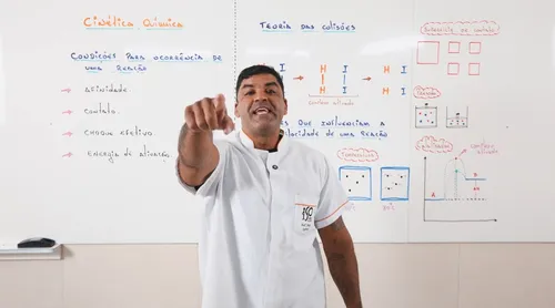 
				
					Lá Vem o Enem: videoaula explica como o tema de cinética química cai no exame
				
				