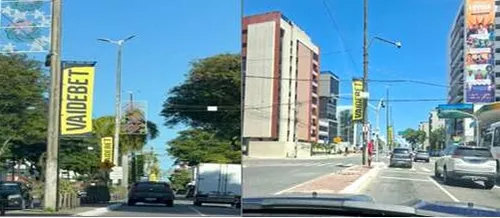 Bets em postes: órgãos de João Pessoa divergem sobre fiscalização