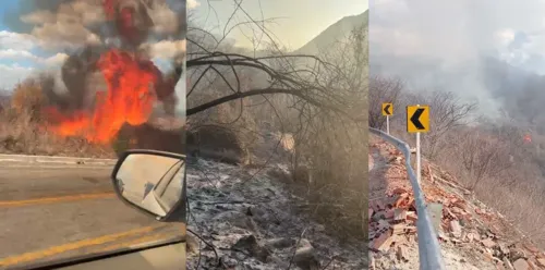 
				
					Parque Nacional da Serra do Teixeira tem área atingida por incêndio
				
				