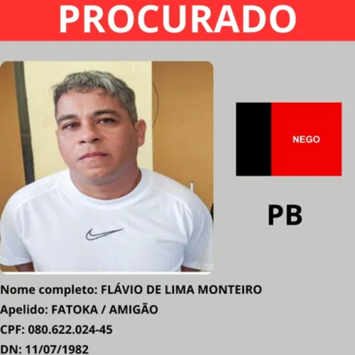 Quem são os nove criminosos paraibanos na lista de mais procurados do Brasil