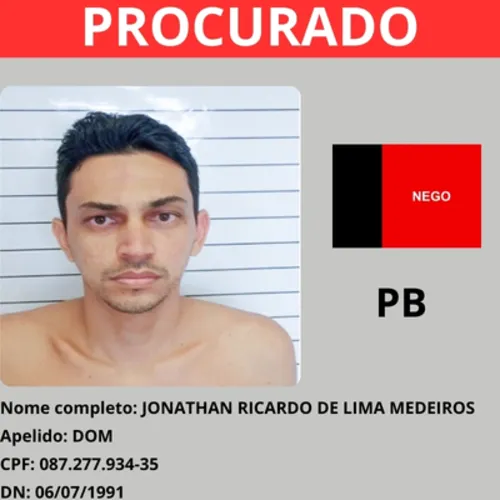 Quem são os nove criminosos paraibanos na lista de mais procurados do Brasil