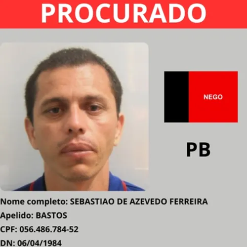 
				
					Quem são os nove criminosos paraibanos na lista de mais procurados do Brasil
				
				