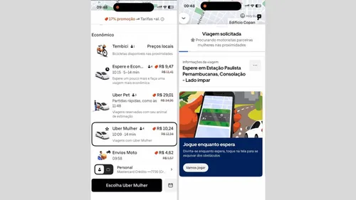 
				
					Uber Mulher: app libera opção para escolher motoristas mulheres em João Pessoa; saiba como usar
				
				