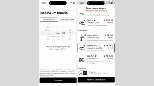 
				
					Uber Mulher: app libera opção para escolher motoristas mulheres em João Pessoa; saiba como usar
				
				