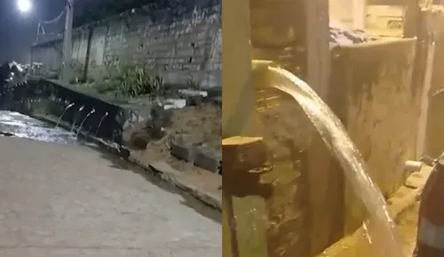 
Vazamento em reservatório de água assusta moradores em Santa Rita
