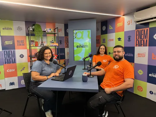 
				
					Videocast do Lá Vem o Enem traz dicas sobre meio ambiente e resolução de questões de Exatas
				
				