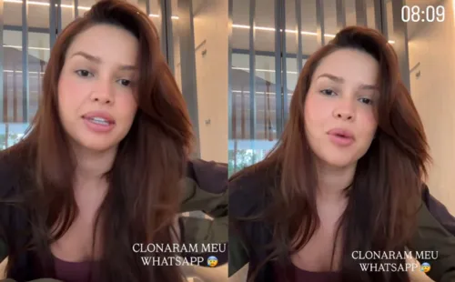 
Whatsapp de Juliette é clonado: 'detox forçado'
