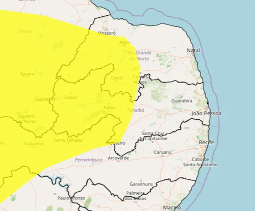 
					Baixa umidade do ar: Inmet renova alerta para 73 cidades na Paraíba; veja lista

				