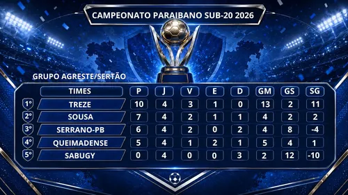 
					Campeonato Paraibano Sub-20 2026: confira a tabela do estadual
				
				