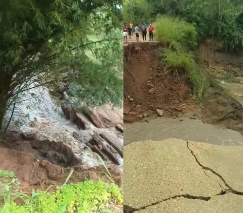 
					Chuvas na PB: rio transborda, ponte é interditada e moradores ilhados; vídeo mostra transtornos
				
				