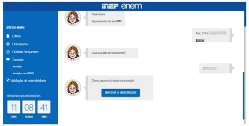 
					Enem 2026: veja o passo a passo para fazer a inscrição
				
				