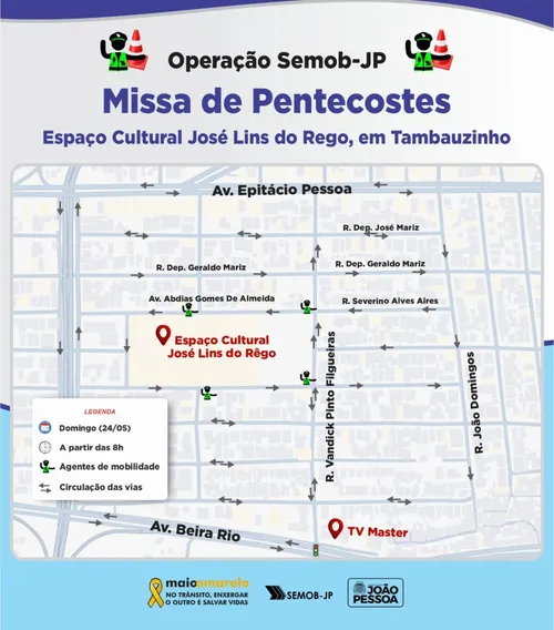 
					Festa de Pentecostes deve reunir fiéis em João Pessoa neste domingo (24)
				
				