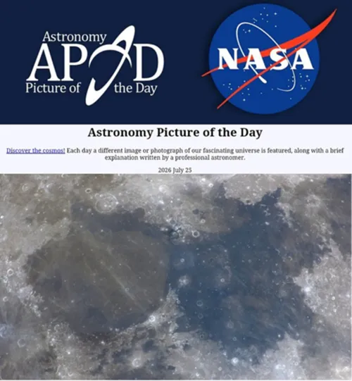 
					Morador de Cajazeiras tem foto da Lua escolhida pela NASA em projeto de imagens do espaço
				
				