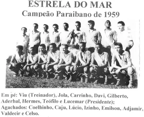 
					Relembre a história do Estrela do Mar, campeão paraibano de 1959 e que ajudou a formar Mazinho
				
				