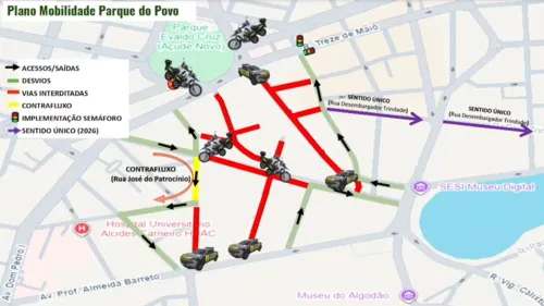 
					São João 2026 de Campina Grande: confira o esquema de trânsito
				
				