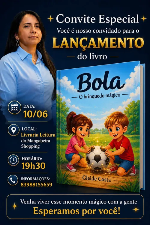 
					Técnica Gleide Costa lança livro infantil inspirado em valores do esporte
				
				