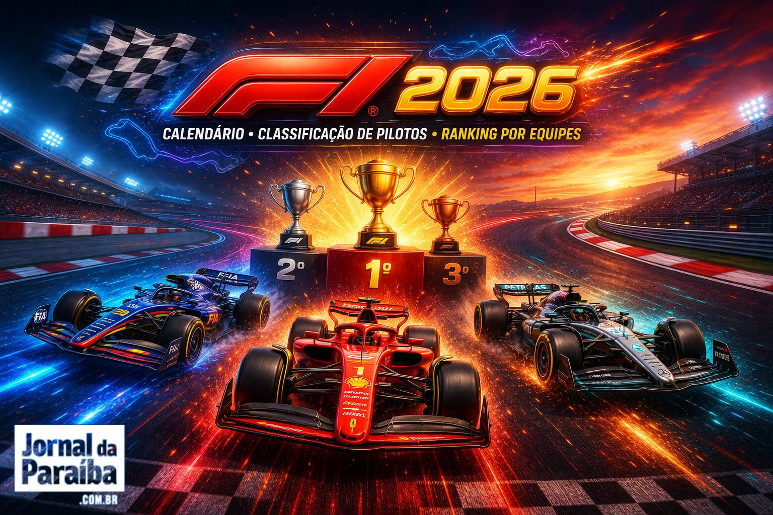 F1 2026: calendário, classificação de pilotos e ranking por equipes