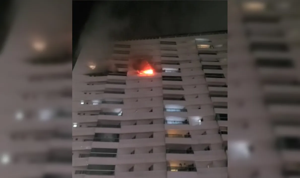 Incêndio atinge apartamento no Altiplano, em João Pessoa