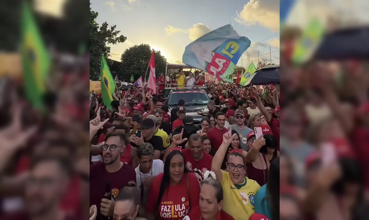 Lula tem atos de campanha com multidão em João Pessoa e carreata em Campina Grande