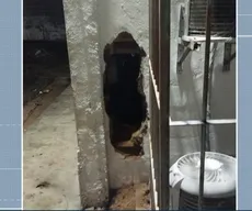 Agência bancária é arrombada e suspeito foge, no Conde