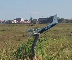 Avião de pequeno porte faz pouso forçado, na Grande João Pessoa