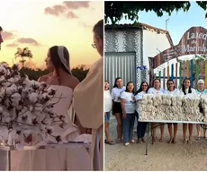Do algodão ao crochê: casamento de Juliette tem produção de agricultores e artesãs da Paraíba