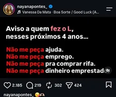 Ex-candidata a vice do PL na Paraíba diz que não ajudará quem 'fez o L' e gera reação na internet