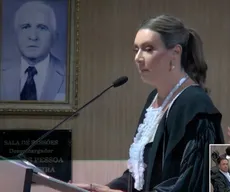 Giovanna Mayer toma posse no TRE-PB em vaga pioneira exclusiva a mulheres