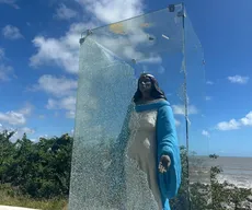Imagem de Iemanjá é alvo de vandalismo, em João Pessoa