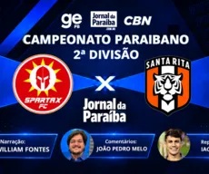 Spartax x Atlético Santa Rita terá transmissão ao vivo pelo canal do Jornal da Paraíba no YouTube