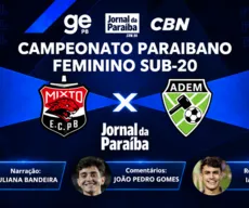 Mixto-PB x Marretinha: assista à final do Campeonato Paraibano Feminino Sub-20 2026 ao vivo