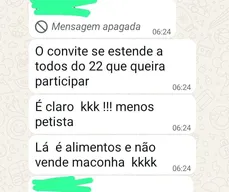 Polêmica com mensagens contra petistas leva Capribom a divulgar nota com pedido de desculpas
