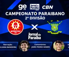 Reveja o empate entre Spartax e Sport-PB, pela 6ª rodada da 2ª divisão do Paraibano 2026