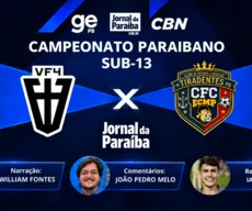 VF4-PB x Tiradentes: assista à decisão do Campeonato Paraibano Sub-13 2026 ao vivo