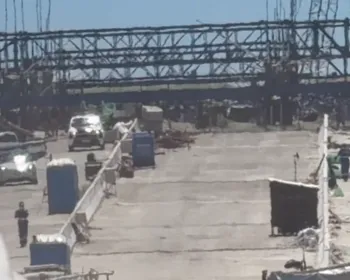 Desabamento em obra da Ponte do Futuro deixa trabalhadores feridos, em Cabedelo
