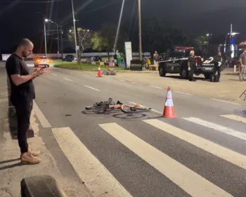 Ciclista morre após ser atropelado na faixa de pedestres, em João Pessoa