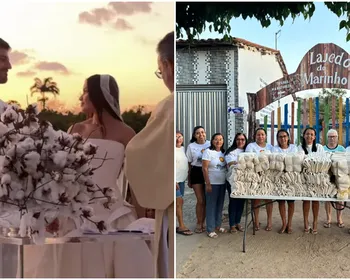 Do algodão ao crochê: casamento de Juliette tem produção de agricultores e artesãs da Paraíba