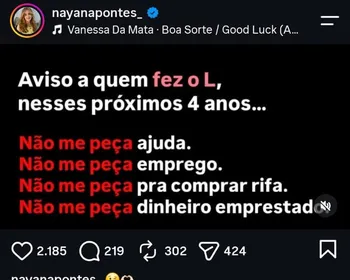 Ex-candidata a vice do PL na Paraíba diz que não ajudará quem 'fez o L' e gera reação na internet